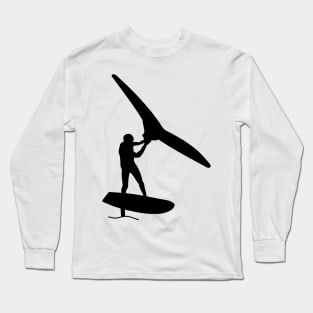 Surfer with foil wing Long Sleeve T-Shirt